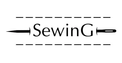 Vector logo for a sewing workshop, tailor Stock Illustration