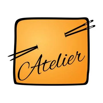 Vector logo for a sewing workshop, tailor Stock Illustration