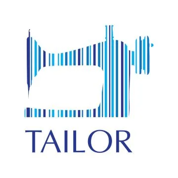 Vector logo for a sewing workshop, tailor Stock Illustration