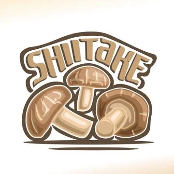Vector logo for Shiitake Stock Illustration