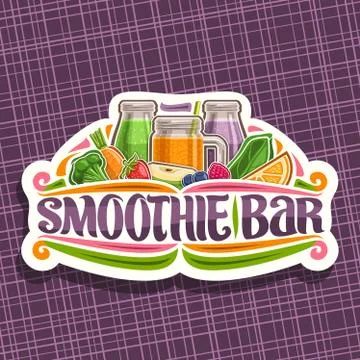 Vector logo for Smoothie Bar Stock Illustration
