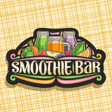 Vector logo for Smoothie Bar Stock Illustration