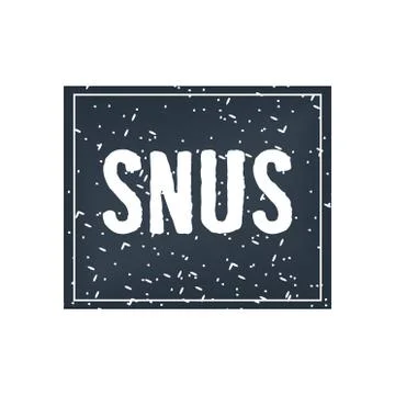 Vector logo of snuff and chewing tobacco Stock Illustration