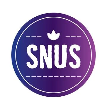 Vector logo of snuff and chewing tobacco Illustrazione stock