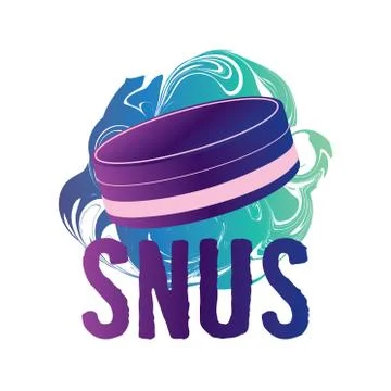 Vector logo of snuff and chewing tobacco Stock Illustration