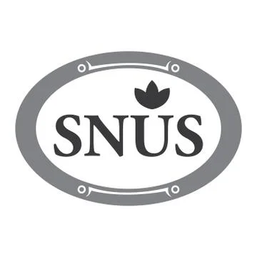 Vector logo of snuff and chewing tobacco Stock Illustration