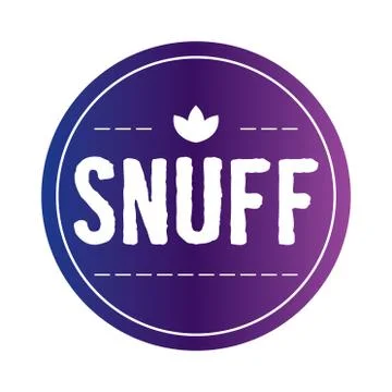 Vector logo of snuff and chewing tobacco Stock Illustration