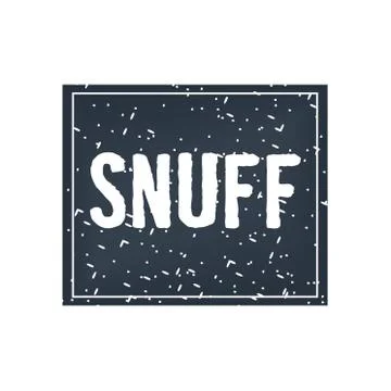 Vector logo of snuff and chewing tobacco Stock Illustration