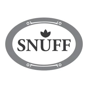 Vector logo of snuff and chewing tobacco Stock Illustration