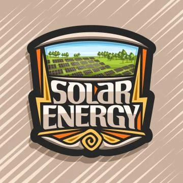 Vector logo for Solar Energy Stock Illustration