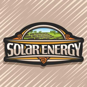 Vector logo for Solar Energy Ilustración de archivo
