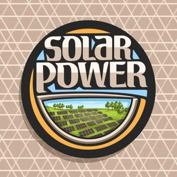 Vector logo for Solar Power Stock Illustration
