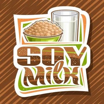 Vector logo for Soy Milk Stock Illustration