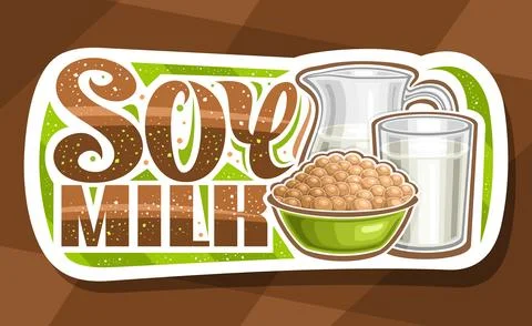 Vector logo for Soy Milk Stock Illustration
