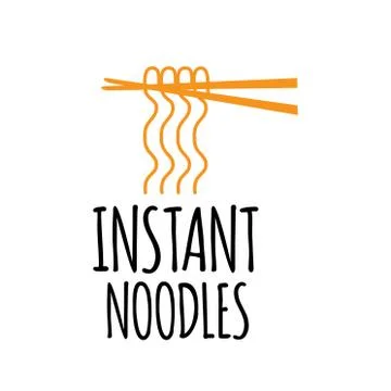 Vector logo of spaghetti, noodles and pasta Stock Illustration