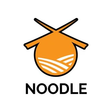 Vector logo of spaghetti, noodles and pasta Stock Illustration