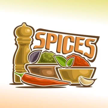 Vector logo for spices Stock Illustration