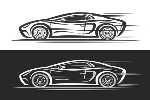Vector logo for Sport Car Illustrazione stock