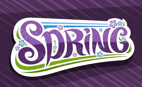 Vector logo for Spring Stock Illustration