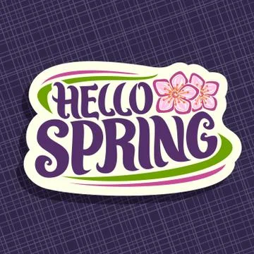 Vector Logo for Spring season Stock Illustration