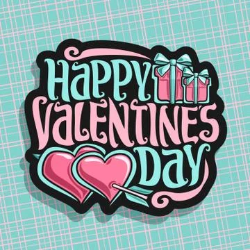 Vector logo for St. Valentine's Day Stock Illustration