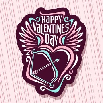 Vector logo for St. Valentine's Day Stock Illustration