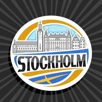Vector logo for Stockholm Stock Illustration