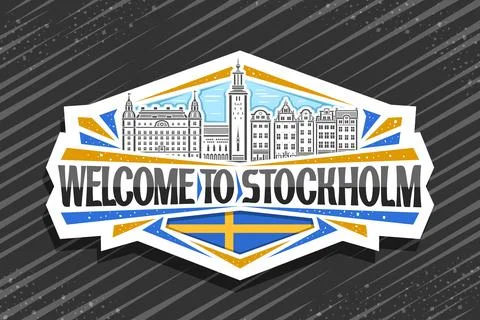 Vector logo for Stockholm Stock Illustration