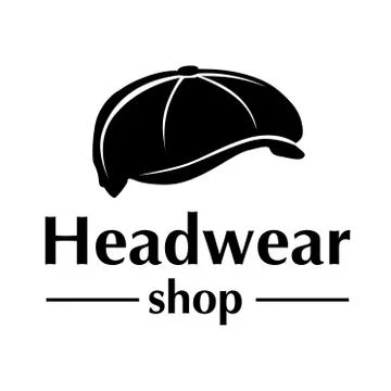 Vector logo for store hats and caps Stock Illustration