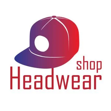 Vector logo for store hats and caps Stock Illustration