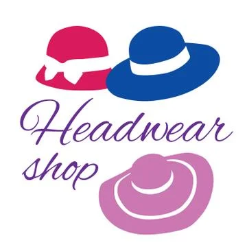Vector logo for store hats and caps Stock Illustration