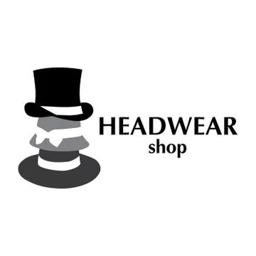 Vector logo for store hats and caps Stock Illustration