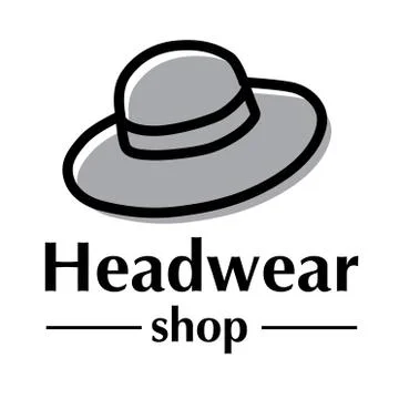 Vector logo for store hats and caps Stock Illustration