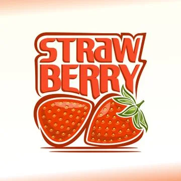 Vector logo for Strawberry Illustrazione stock
