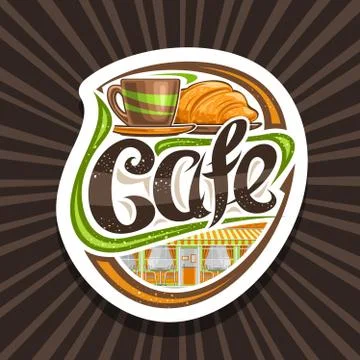 Vector logo for Street Cafe Stock-Illustration