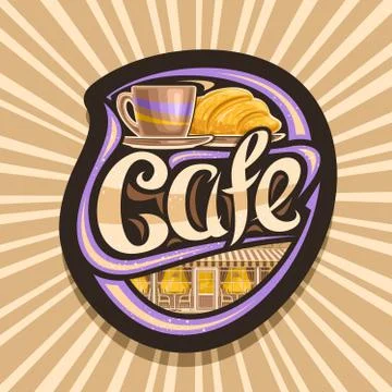 Vector logo for Street Cafe Stock Illustration