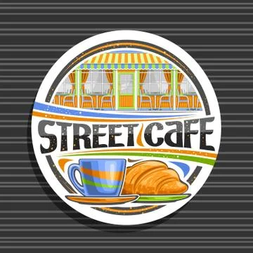 Vector logo for Street Cafe Stock Illustration