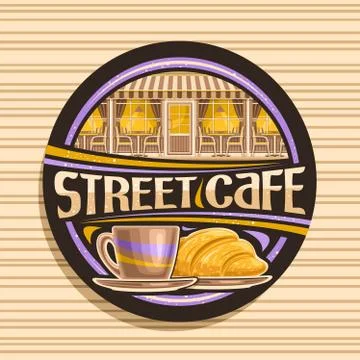 Vector logo for Street Cafe Stock Illustration