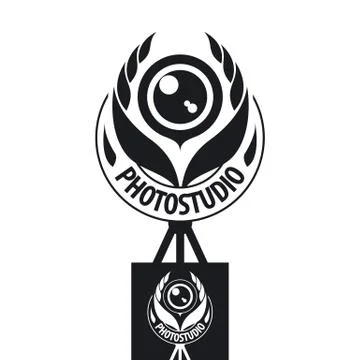 Vector logo for the studio in the form of the coat of arms 库存插图