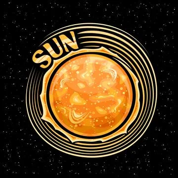Vector logo for Sun Stock Illustration