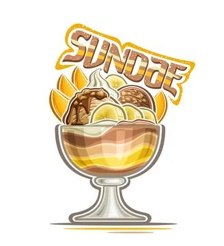 Vector logo for Sundae イラスト素材
