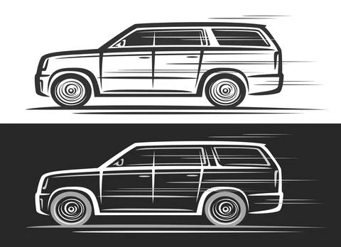 Vector logo for SUV Car Stock Illustration