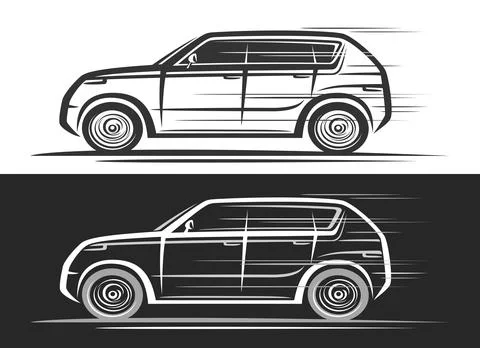 Vector logo for SUV Car Stock Illustration