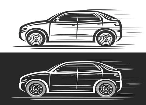 Vector logo for SUV Car Stock Illustration