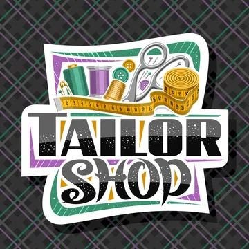 Vector logo for Tailor Shop Stock Illustration