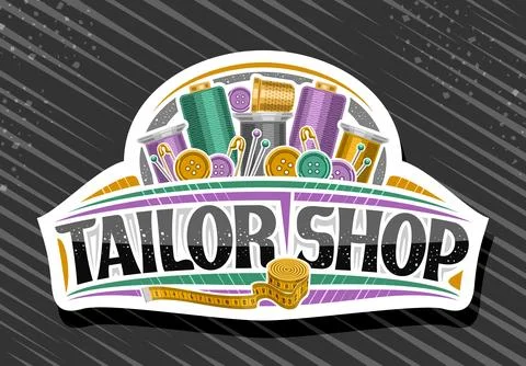 Vector logo for Tailor Shop Stock Illustration