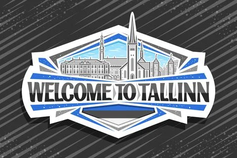 Vector logo for Tallinn Stock Illustration