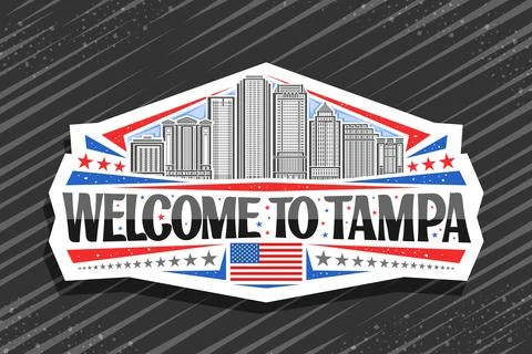 Vector logo for Tampa Ilustración de archivo