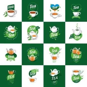 Vector logo tea Stock Illustration