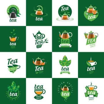 Vector logo tea Stock Illustration